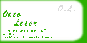 otto leier business card